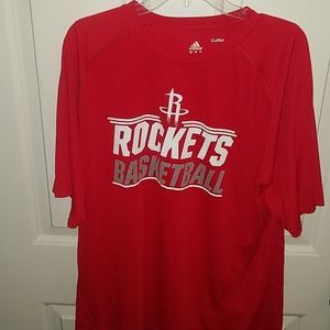 NBA Houston Rockets Basketball Mens XL Adidas T-shirt